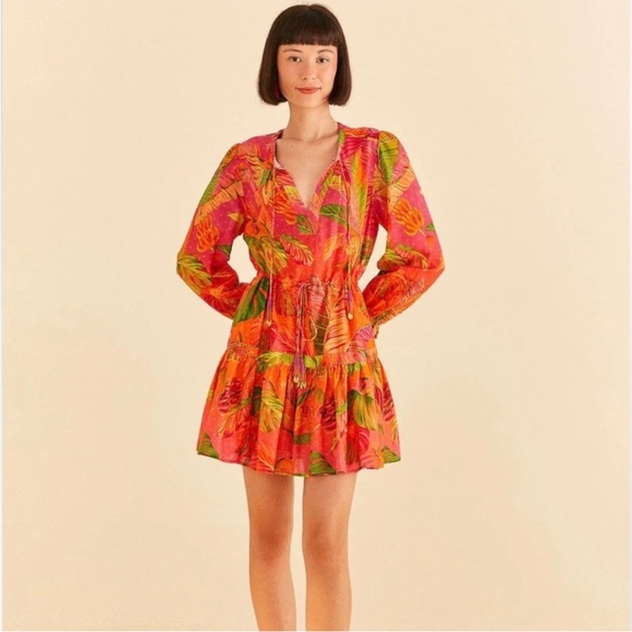 FARM Rio Dresses & Skirts - Farm Rio Ombré Forest Mini Dress XL
